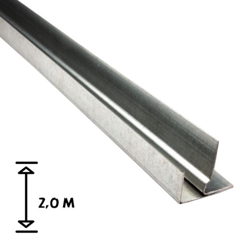 F - профиль 8/10 мм неокрашенный, длина 2,0 м