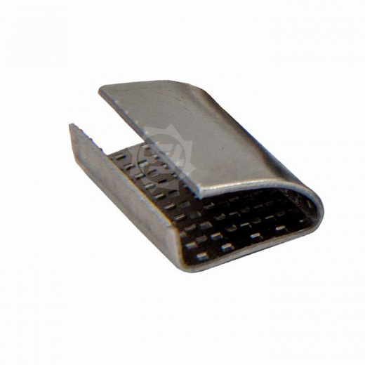 Скрепа (скоба) для ленты ПЭТ (PET) 16 мм, толщина 0,7 мм, сталь