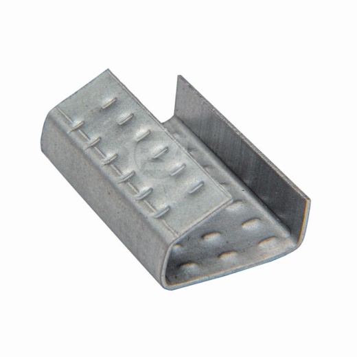 Скрепа (скоба) для ПП ленты 16 мм, толщина 0,6 мм, цинковое покрытие