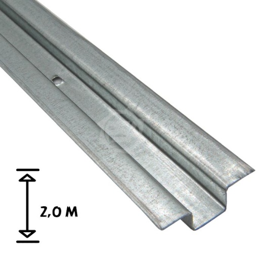 Омега профиль неокрашенный, длина 2,0 м