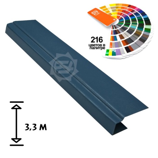 L - профиль 8/10 мм окрашенный, длина 3,3 м