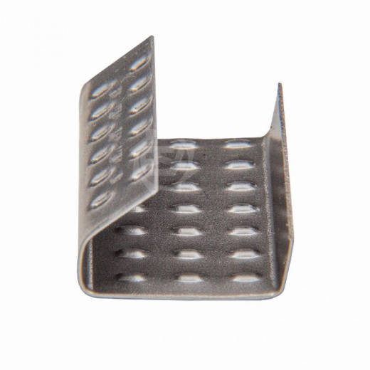 Скрепа (скоба) для ПП ленты 16 мм, толщина 0,45 мм, стальная