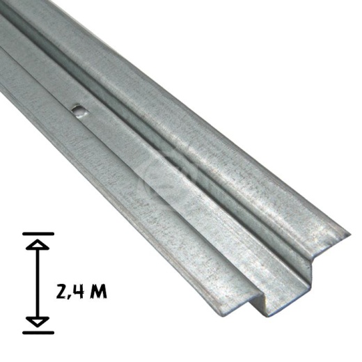 Омега профиль неокрашенный, длина 2,4 м