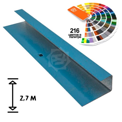 L - профиль 12 мм окрашенный, длина 2,7 м