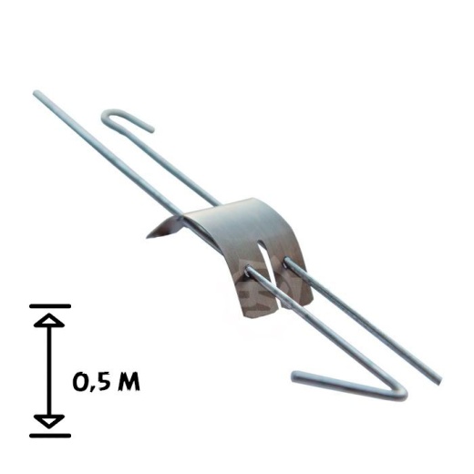 Подвес Евро (Европодвес) для потолка Армстронг, длина 0,5 м Подвес Евро (Европодвес) для потолка Армстронг, длина 0,5 м